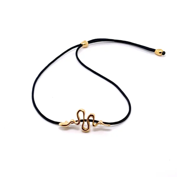 Χειροποίητο ασημένιο βραχιόλι φίδι επιχρύσωμα οξείδωση