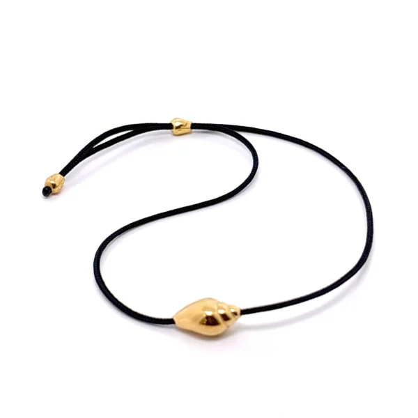 Χειροποίητο ασημένιο βραχιόλι όστρακο επιχρύσωμα οξείδωση