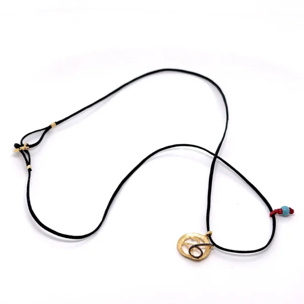 Χειροποίητο ασημένιο κολιέ γούρι 2026 2