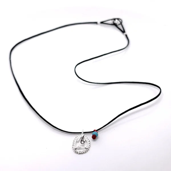 Χειροποίητο ασημένιο κολιέ γούρι 2026